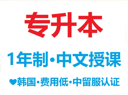 韩国1年制中文专升本